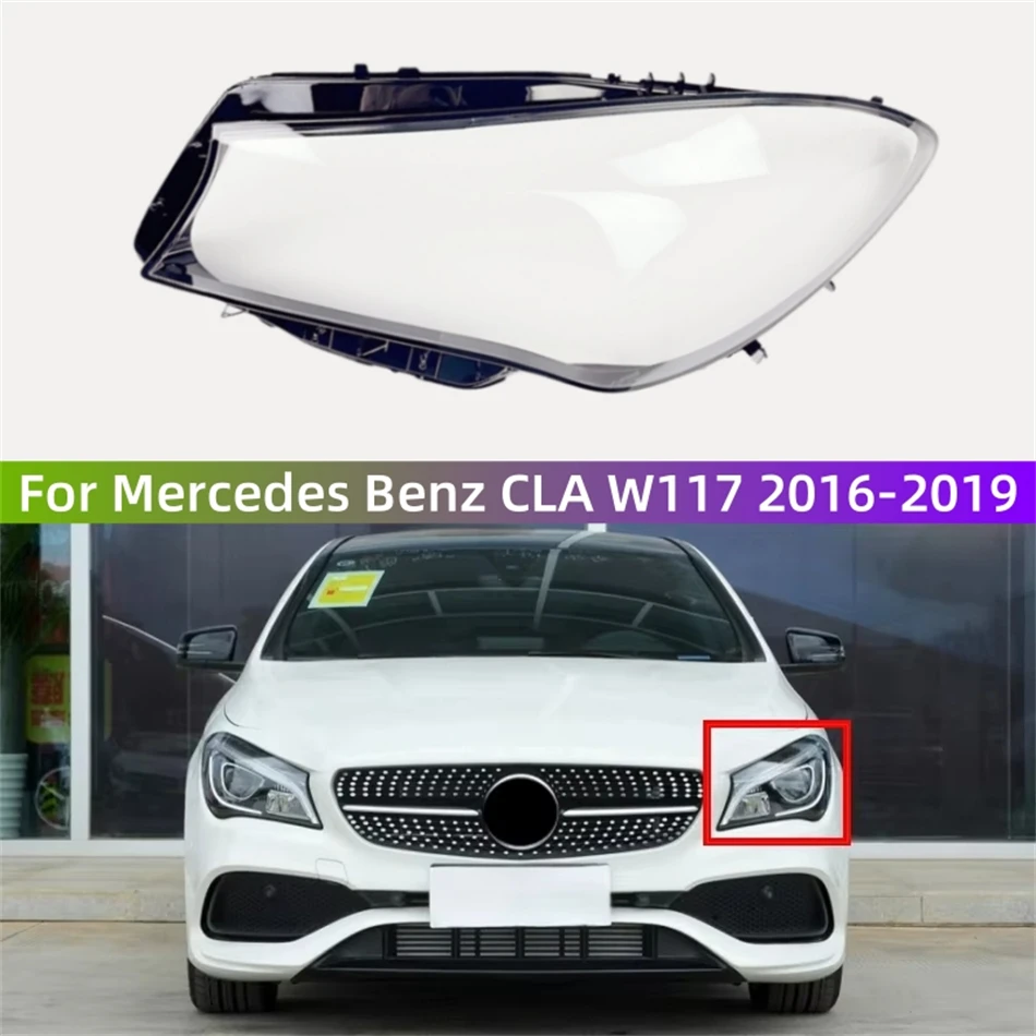 

Для Mercedes Benz CLA W117 2016 2017 2018 2019 Автомобильная передняя фара, крышка объектива, крышка фары, корпус фары