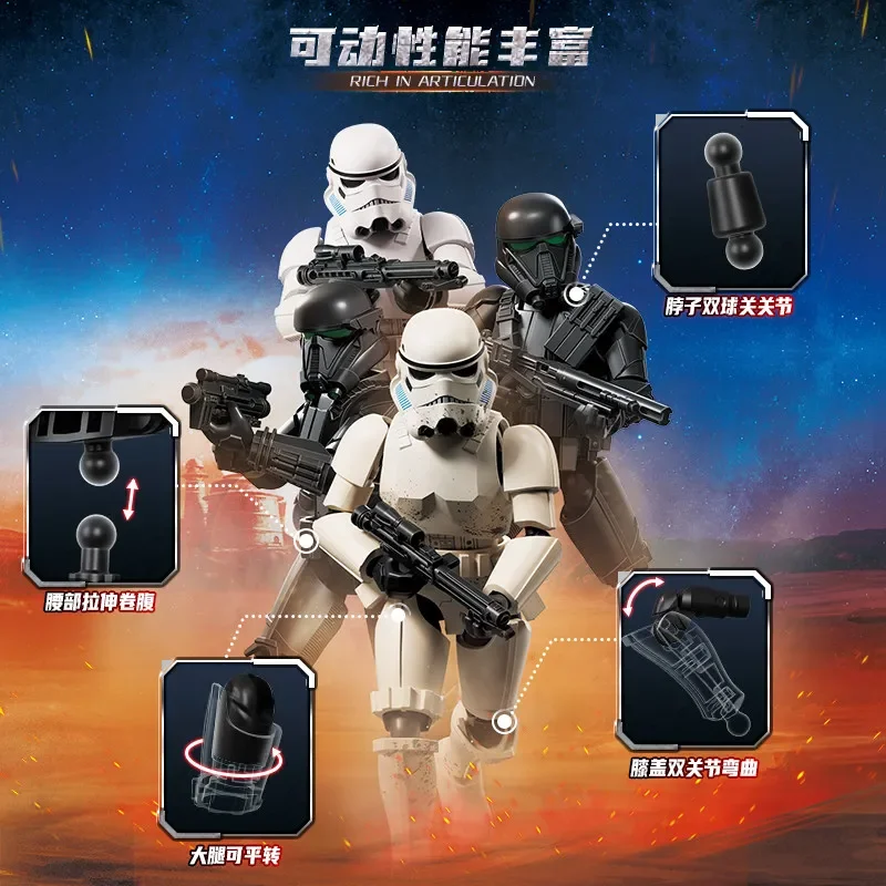 In Stock Blokees Blind Box Galaxy Series Vol.3 Armored Trooper Action Figure Doll Assembled Model Collectible Toys view 4