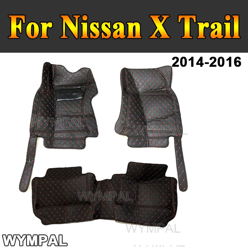 

Custom Auto Luxury Leather Car Floor Mat For Nissan X Trail T32 2014 2015 2016 Car Mat Full Set Women Waterproof Accessories