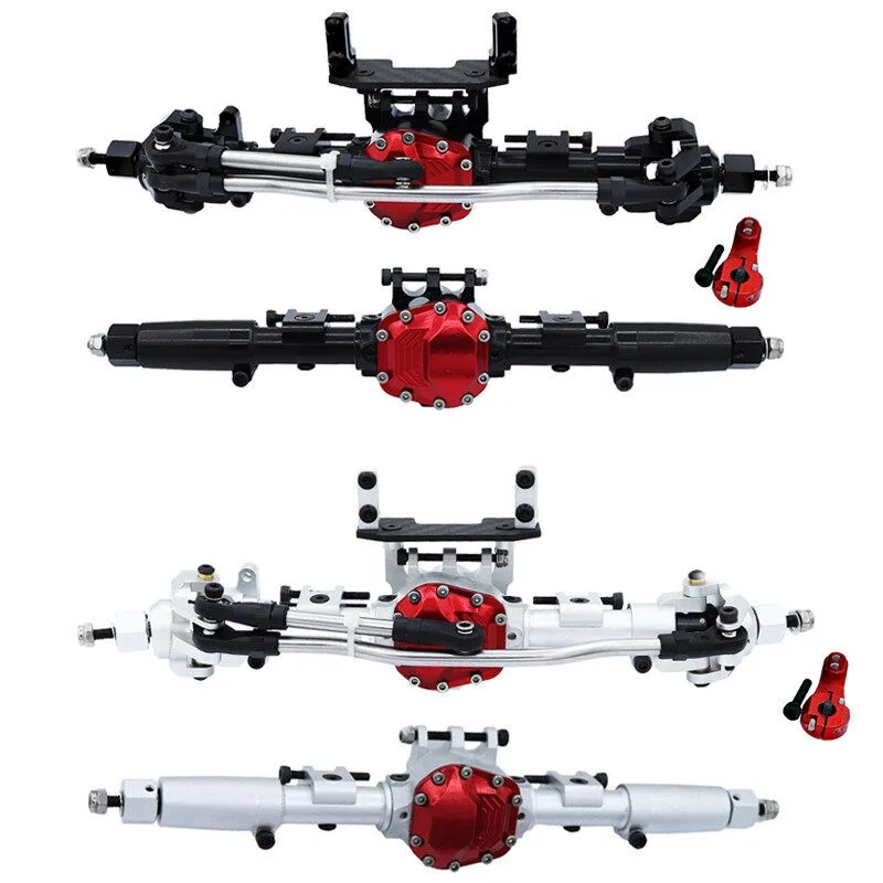 

Full Metal Axle Set Front Rear Structure 1 10 Ratio Durable Replacement Fittings For AXIAL SCX10 II 90046 90047 RC Crawler Car