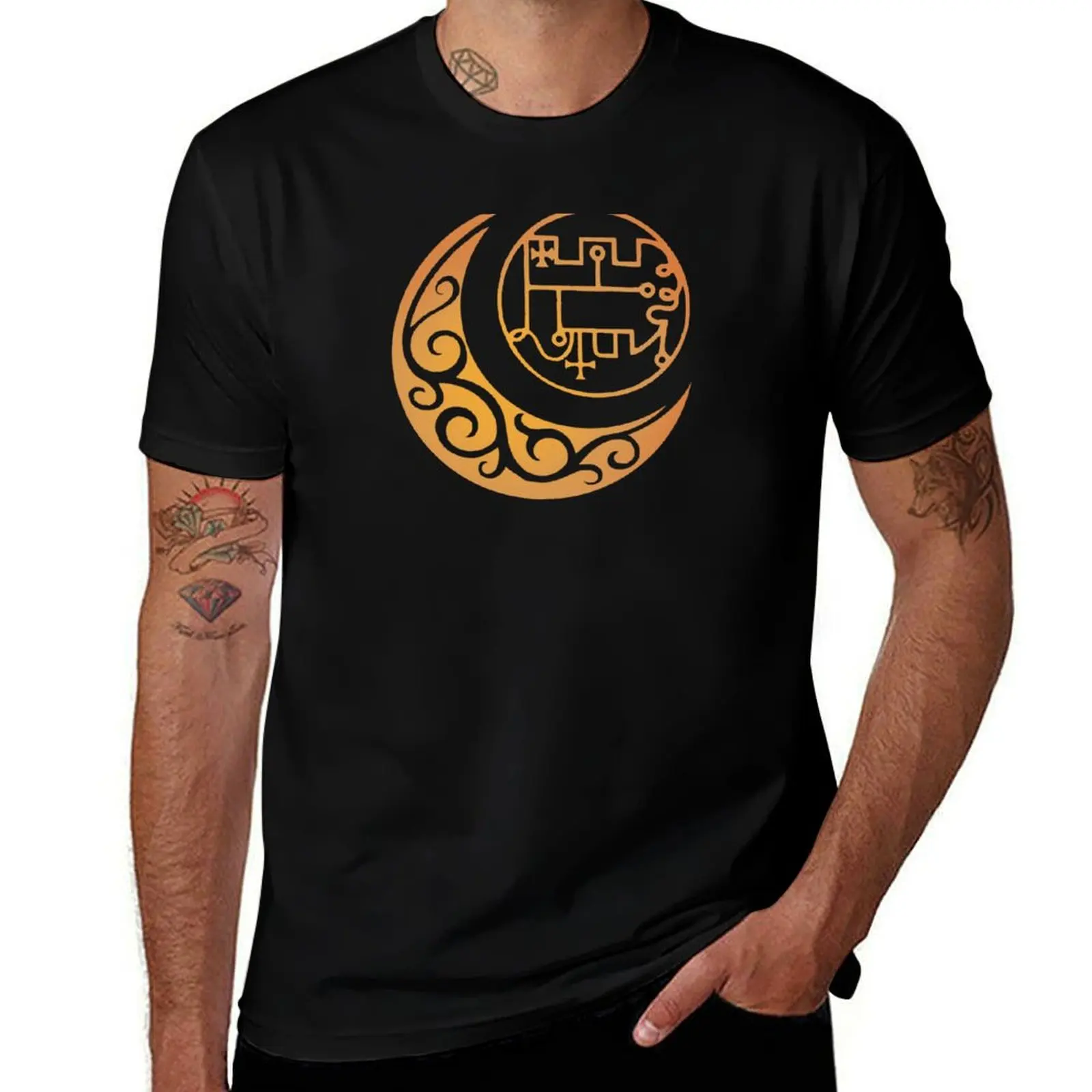 Helluva Boss - Stolas's Golden Grimoire Sigil T-Shirt t shirts for man graphic vintage t shirt personalised T-Shirt