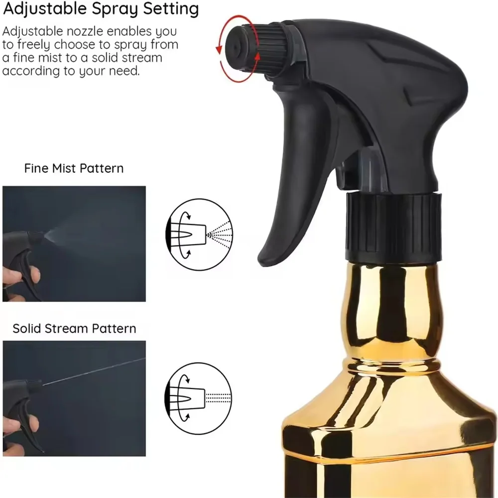 300 مللي زجاجة رذاذ صالون حلاقة غرامة ضباب فارغة مسقاة الحلاق إعادة الملء زجاجات المصمم المحمولة أدوات تصفيف الشعر