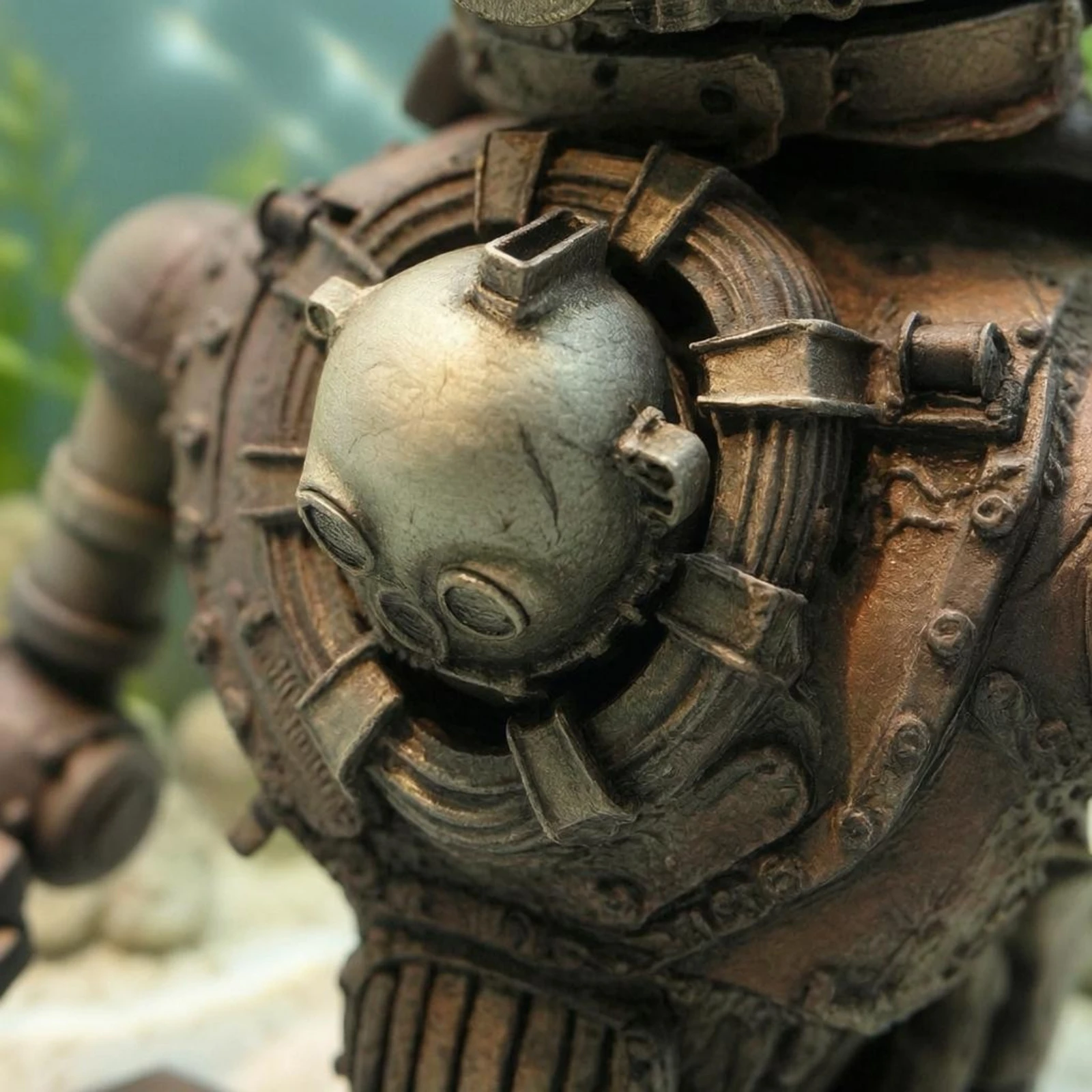 

Steampunk Robot Ornament Rocky Base Resin Robot Scene Aquatic Aquarium Decoration Large Size Aquarium Hideaway Ornament