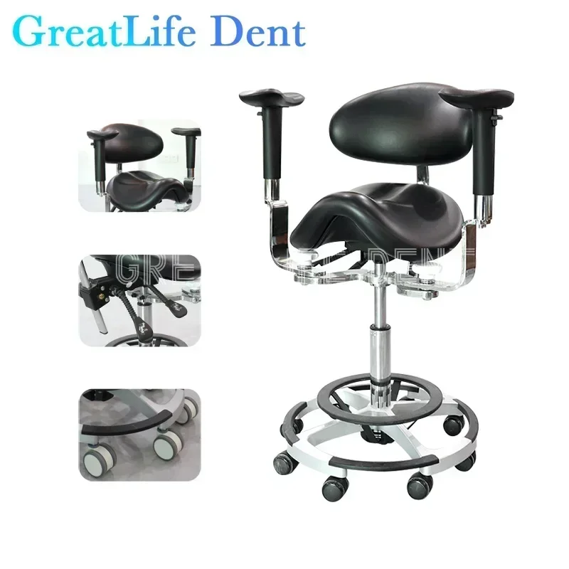 EU GCC MX GreatLife Dent Treatment Luxury Foot Pedal Height Adjustable Dental Laboratory Instrument Veterinary Pet Dentist chair