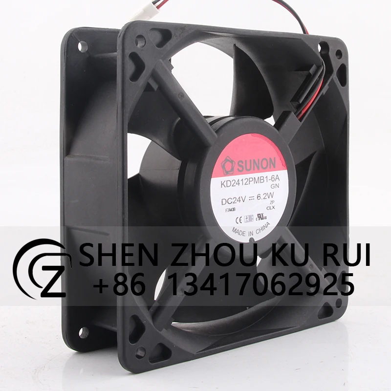 Case Fan Dual Ball Bearing for SUNON/KENJUN KD2412PMB1-6A 120*120*38MM 24V 6.2W 12038 Cooling Fan