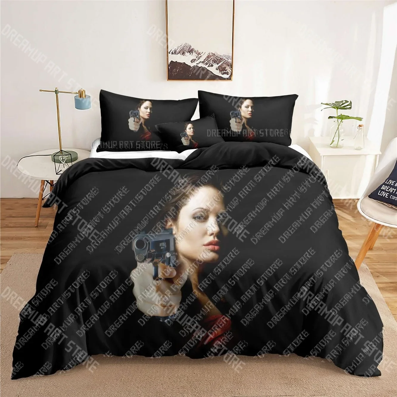 2026 Angelina Jolie 3D Bedding Sets Print Duvet Cover Adults_ Children Bed Comforter Birthday Gift Dropshipping