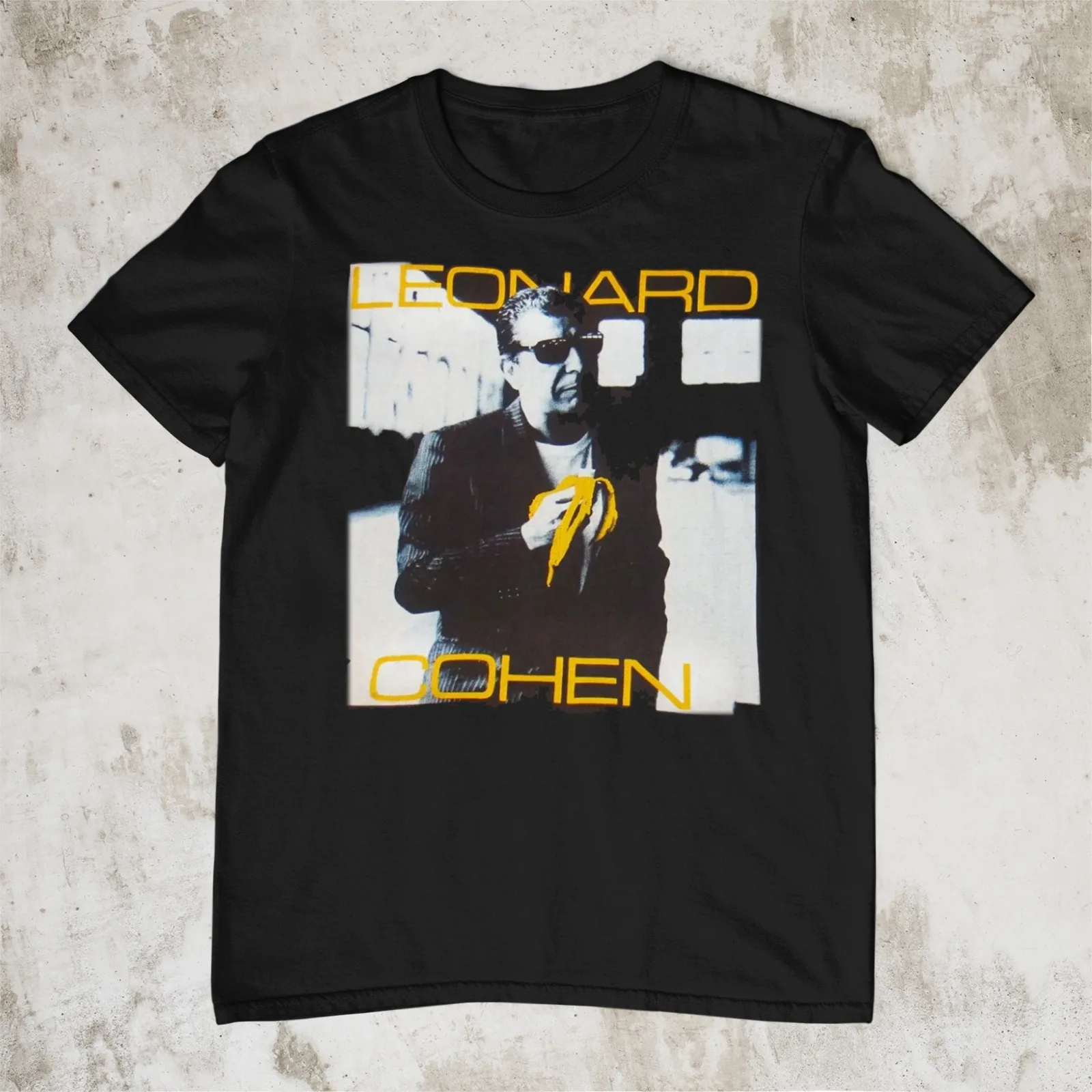 Leonard Cohen i'm Your Man Eats Bananas T Shirt Size S M L 234XL NL1339