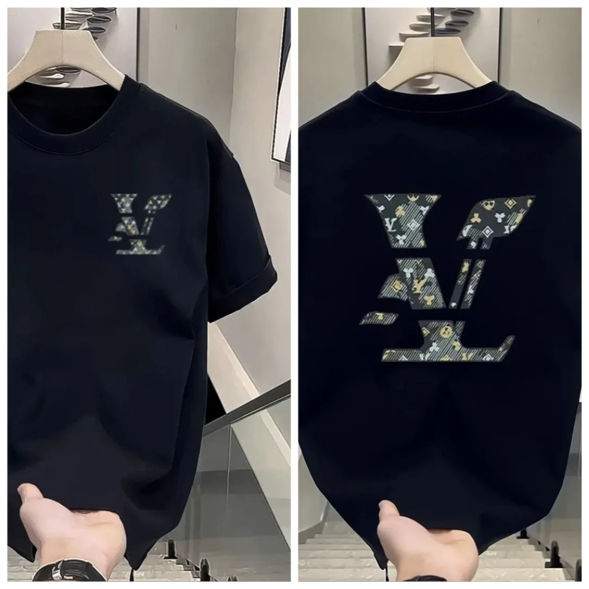 

Round-neck Printed Short-sleeved 2025 Summer New Short-sleeved T-shirt for Men and Women Kids T-shirt Loose Printing Women Tees