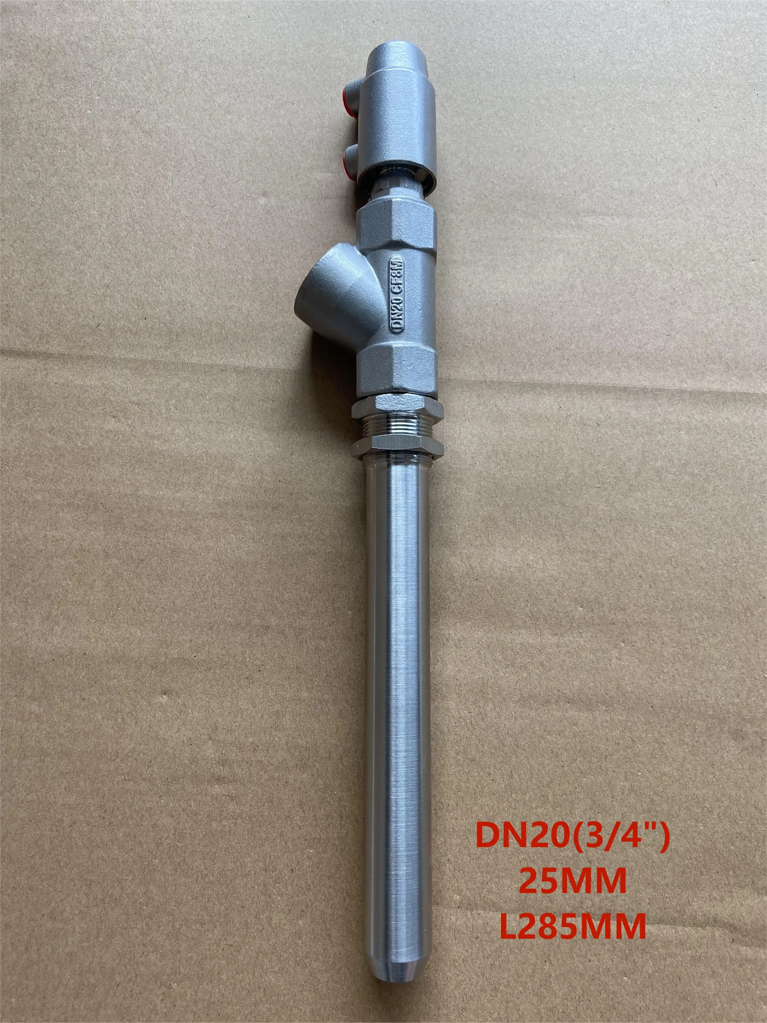 Free Shipping  Stainless Steel DN20Extension Rod Anti Drip Leakage Pneumatic Linear Discharge Nozzle Filling Valve Discharge3/4