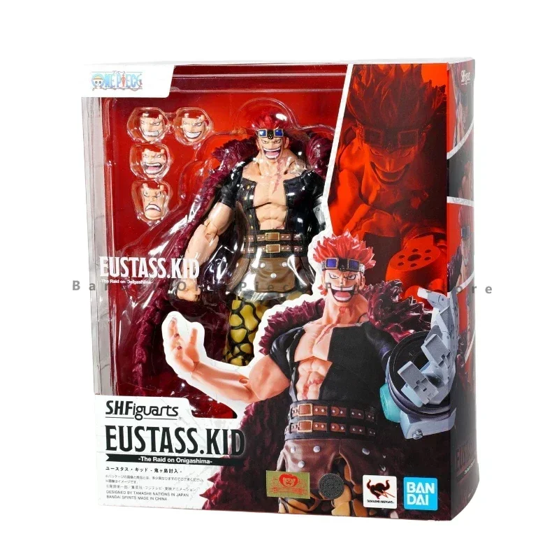 Op voorraad Originele SHF Bandai One Piece Eustass Kid Action Figure Animatie Speelgoed Cadeau Model Collector Anime Hobby Echt