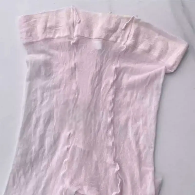 

Men's Foot Step Sheer Ultra-Thin Pantyhose BF Erotic Leggings, Pink Sexy Man Sheath Cover Tights High Elastic Stockings