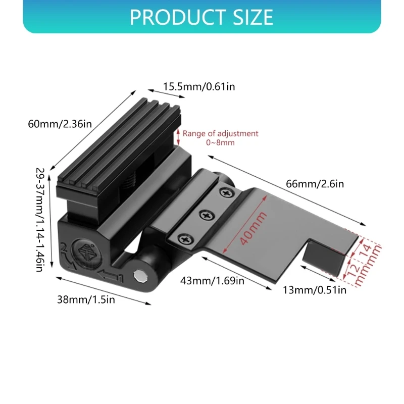 Adjustable Knob Door Security Lock Home Apartment Security Reinforcement Lock 37JD
