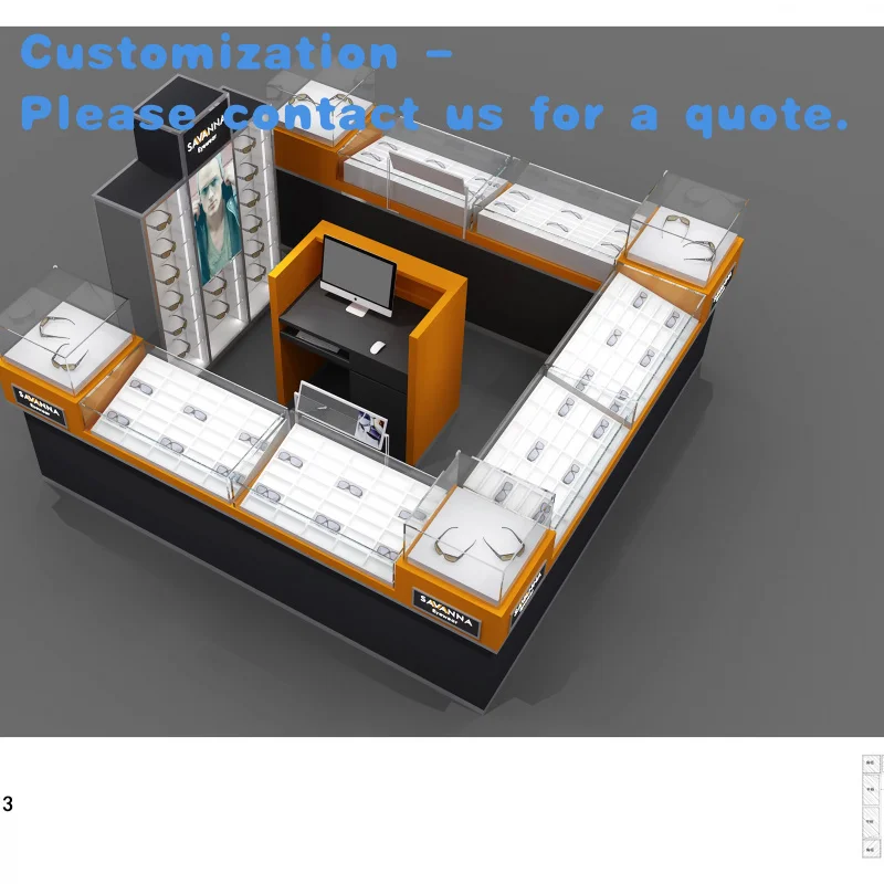 

Custom.Bestyle Стильный киоск для показа солнцезащитных очков Оптимальное решение для витрины Торговые центри и оптические магазины Мебель для магазинов