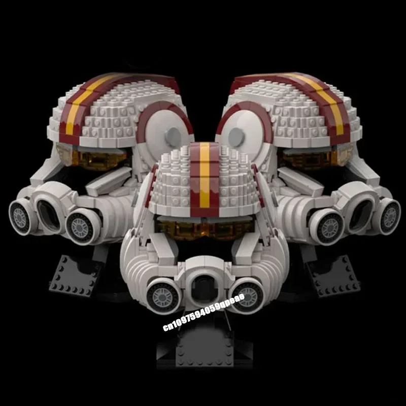 Nieuwe Beroemde Star Battle Film Moc Pilot Arc-170 Helm Karakter Model Aangepaste Puzzel Diy Creatieve Ideeën Kid Speelgoed Verjaardagscadeau