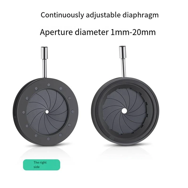 1-20MM Optical Aperture Module Adjustable Manual Aperture SK20 Variable Aperture Aperture Seat