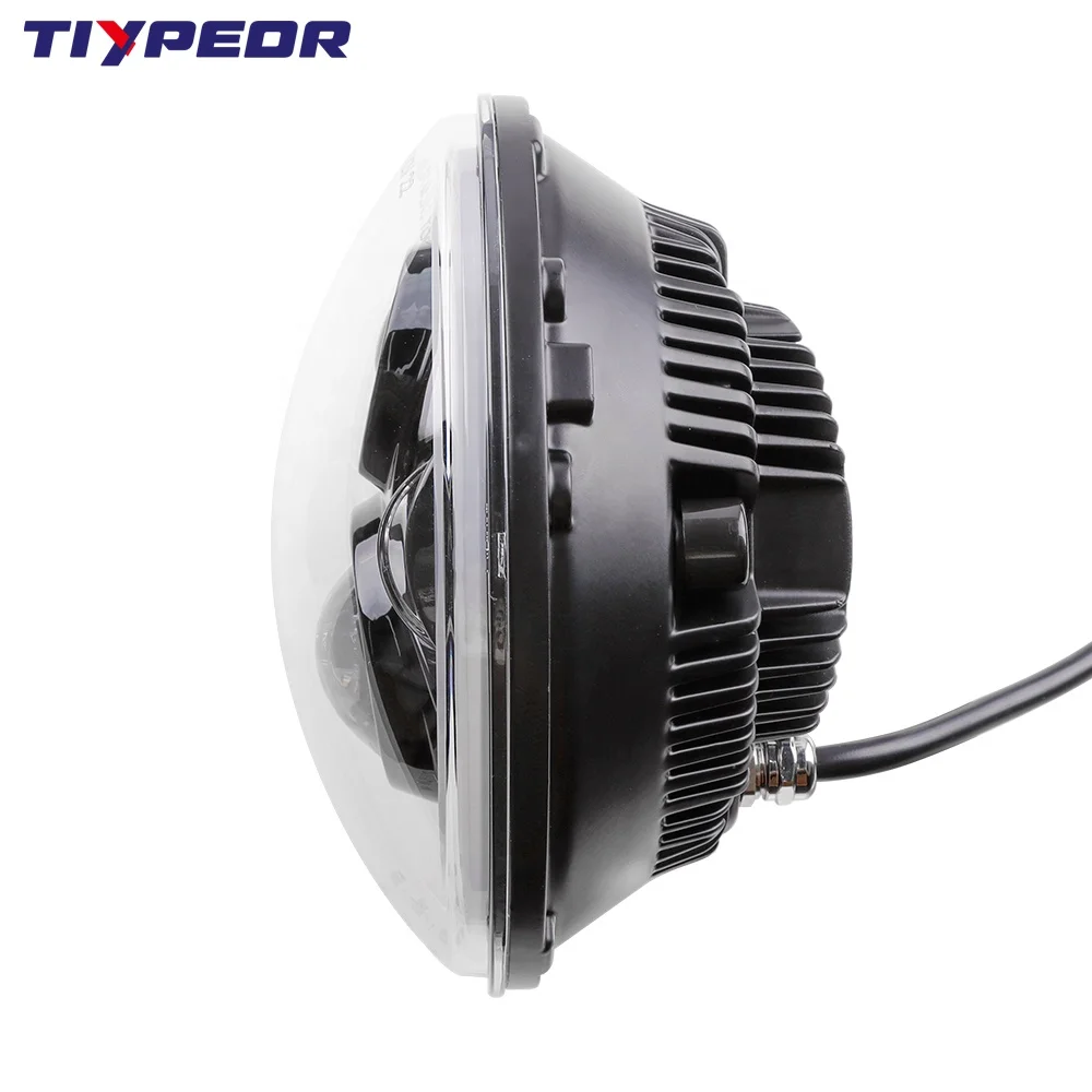 For Defender 90 110 Motorcycle Headlight Lighting System Accessories DOT E-MARK 7 Inch Light Emitting Diode Headlights view 2