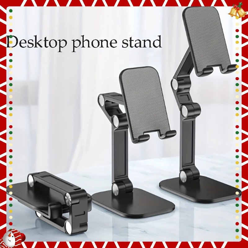 1pc, Foldable Desktop Mobile Phone and Tablet Holder - Convenient Lazy Stand for Hands-Free Viewing and Video Calls