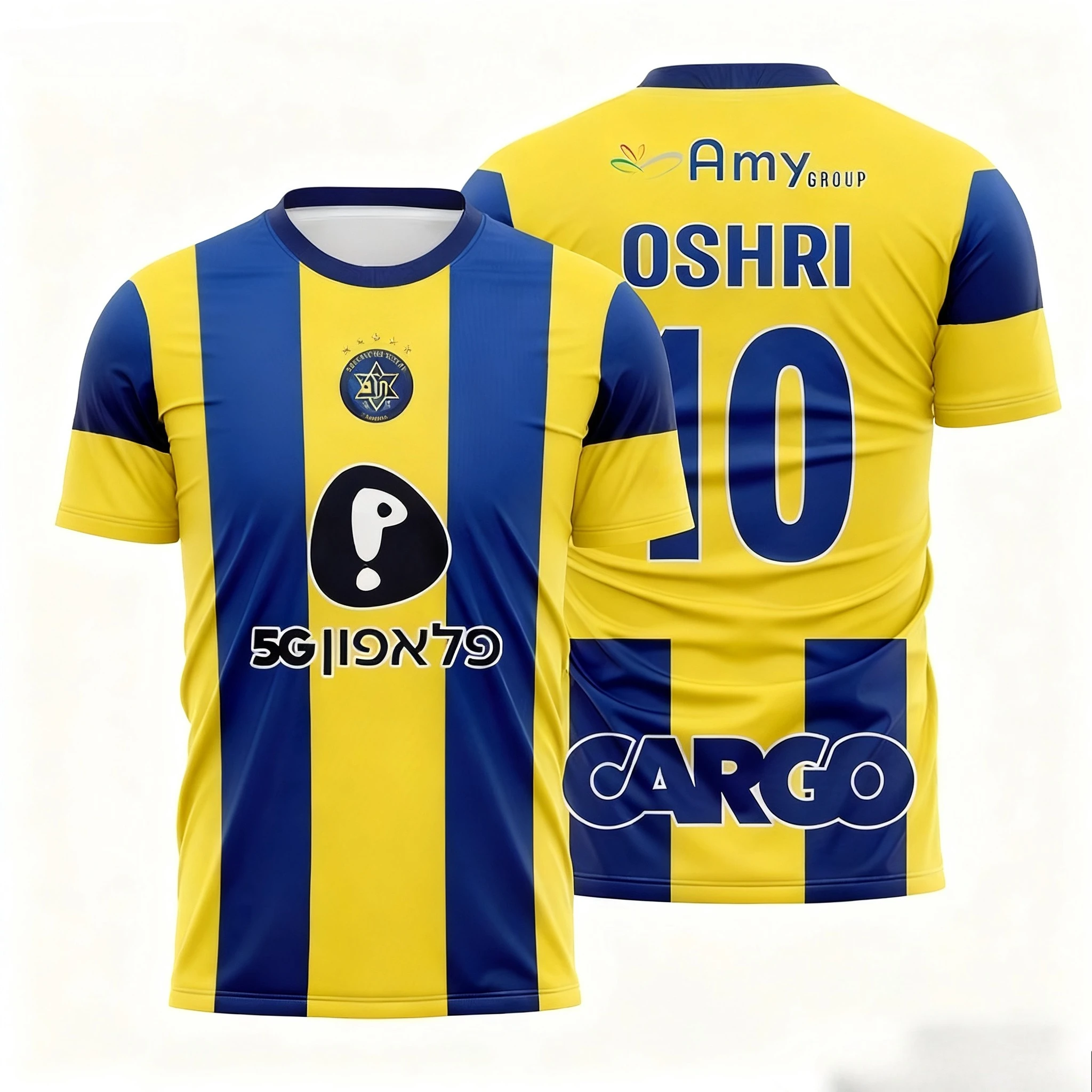 أحدث القمصان الرجالية والنسائية القابلة للتنفس للتدريب اليومي لنادي كرة القدم Maccabi Tel Aviv في عام 2026 #3