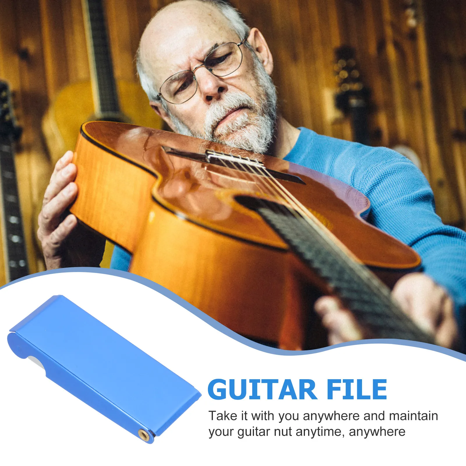 

File Nut Files Slotting Guitar Maintenance Bridge Saddle Musical Instrument