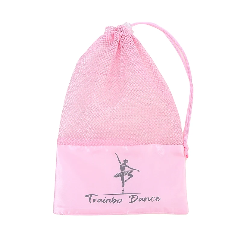 Pink Black Dance Bag Shoes Storage Pouch Ballet Organizer Handbag Bags Pouches Satin Ballet Shoe Bag Dance Shoes Pouch
