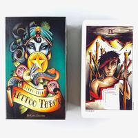 Eight Coins' Tattoo Tarot Deck Fortune-telling Prophecy Oracle Cards with PDF Guidebook
