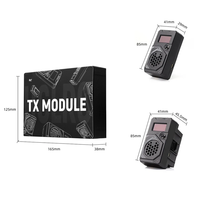 

New For HGLRC TONE TX Ranger ELRS 868/915Mhz 2W RC Ranger 2S-6S for JR 5PIN NANO 8 Pin FPV TX