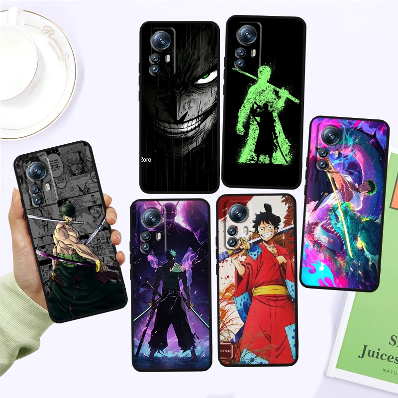 

Zoro Anime One Piece Cute Art For Xiaomi Mi 14 13T 13 12T 12 11T 11i 11 10T 10 Pro Lite Ultra 5G Black Cover Phone Case