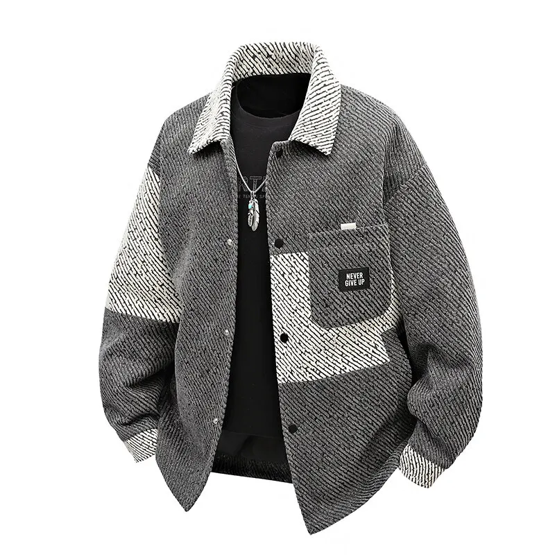 

Новая полосатая куртка с цветными блоками, новая весенняя мужская куртка, пальто, стильные уличные пальто большого размера в стиле ретро