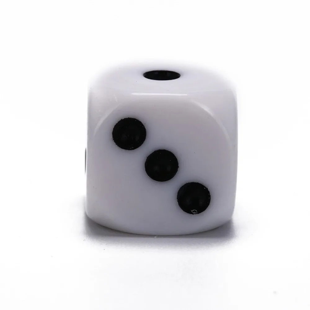 

5Pcs/10Pcs 14mm/10mm 6 Sided Drinking Dice White Dices Round Corner Cubes RPG Dice Acrylic Game Accessory Digital Dices