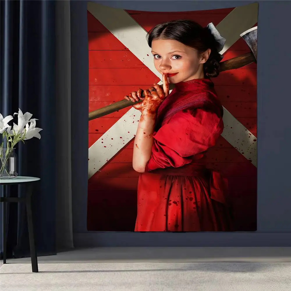 

Pearl 2022 Horror Film Cartoon Tapestry Art Science Fiction Room Home Decor Art Home Decor