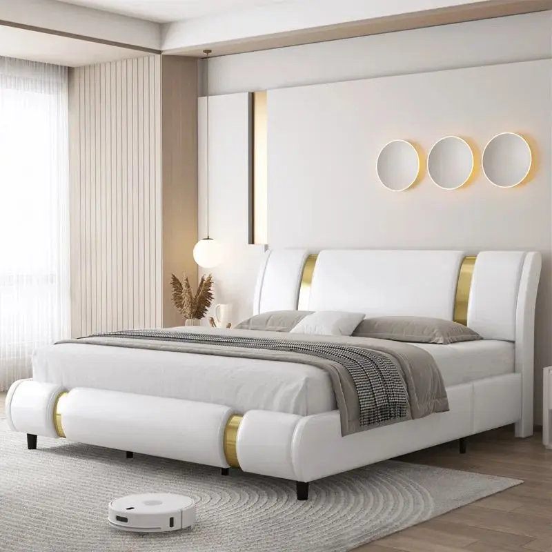 Detachable Simple Iron Kids Bed Frame 1.2m 1.5m Single Layer Durable Stable Sleeping Bed for Rental Home Apartment