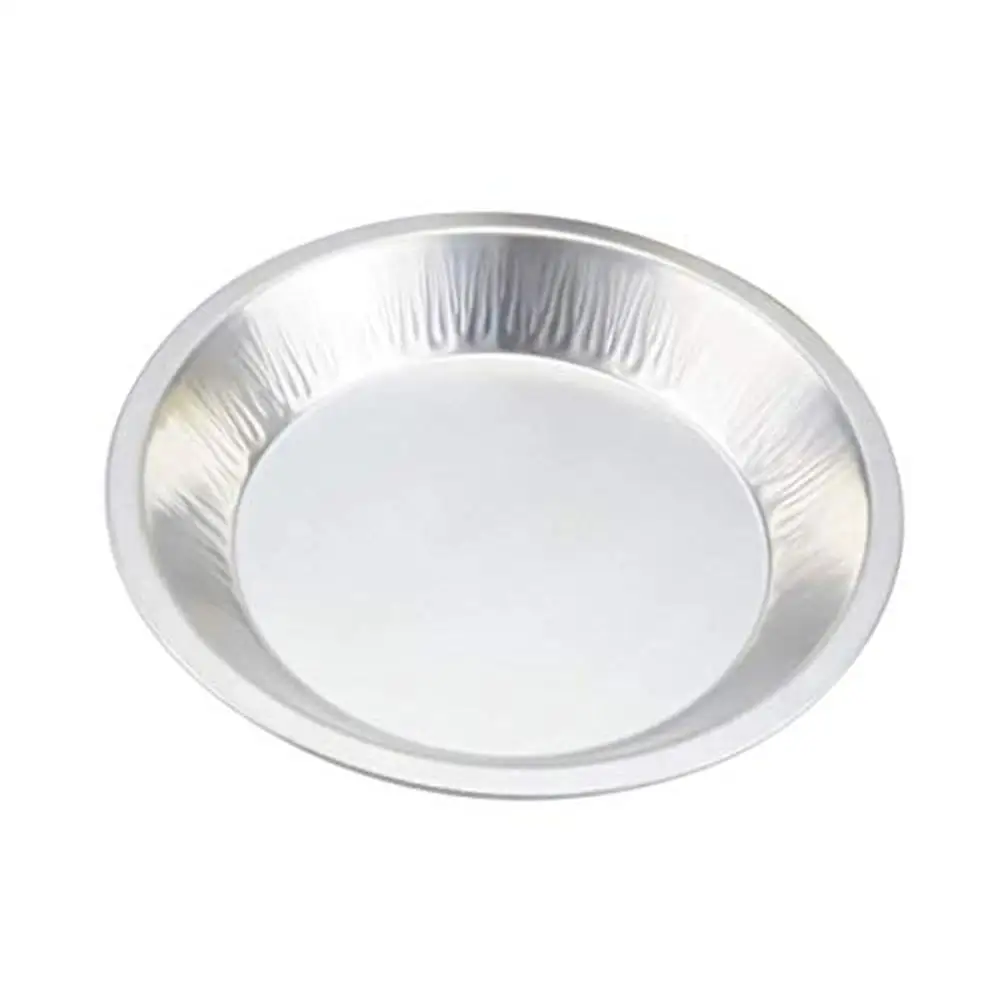 Disposable Aluminum Foil Pie Pan 36 oz Round Baking Pan Strong Resilient Easy to Use Eco-Friendly Multipurpose Event Wedding BBQ