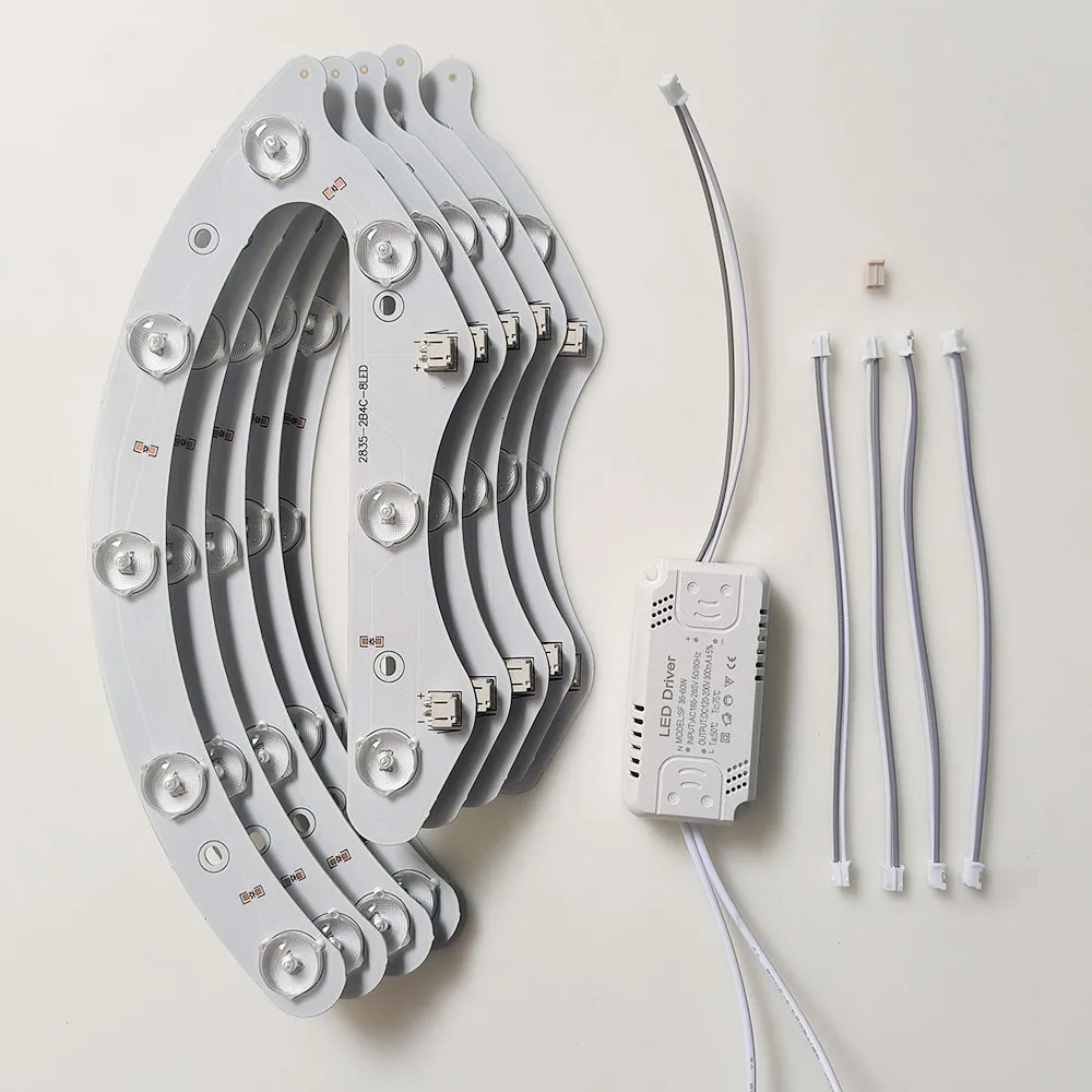 220V LED block with optical lens white light LED module 6500 6000K light source be used in ceiling lamp etc Horsesh board 9W 12W