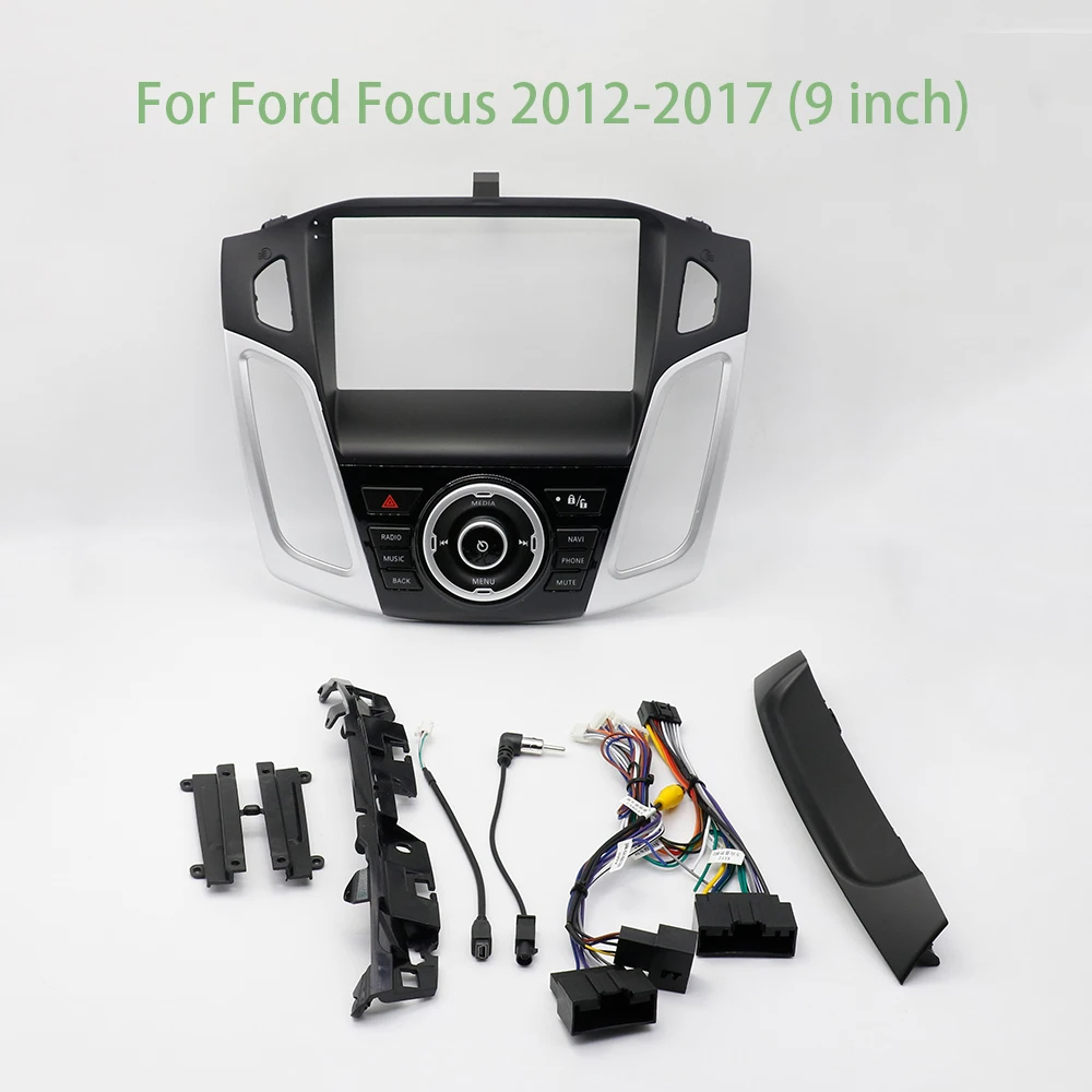 

For Ford Focus 2012-2017 9 Inch Car Frame Fascia Adapter Android Radio Dash Fitting Panel Kit