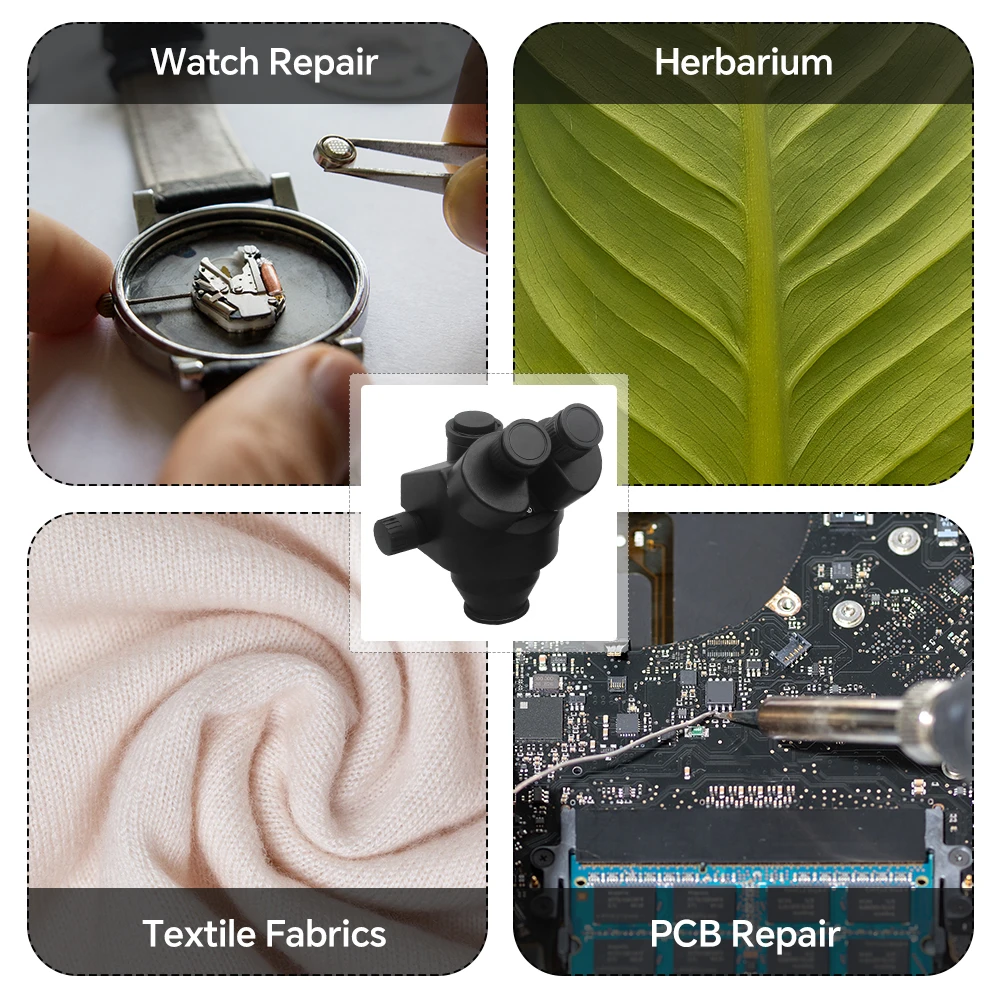 Kaisi 7X-45X 3.5X-90X Simul-ogniskowy mikroskop Stereo z zoomem trójokularowym WF10X/22mm do telefonu PCB lutowanie procesorem