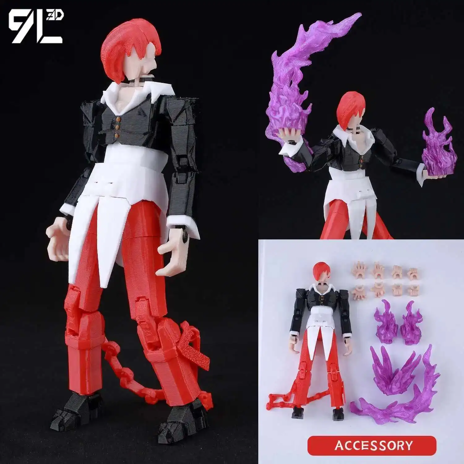 9L3D Gedrukt Anime Karakters Lucky 13 Zoro Dummy Actiefiguren Monkey D.Luffy Multi-Jointed Beweegbare Shapeshift Mannequin Speelgoed - afbeelding 1