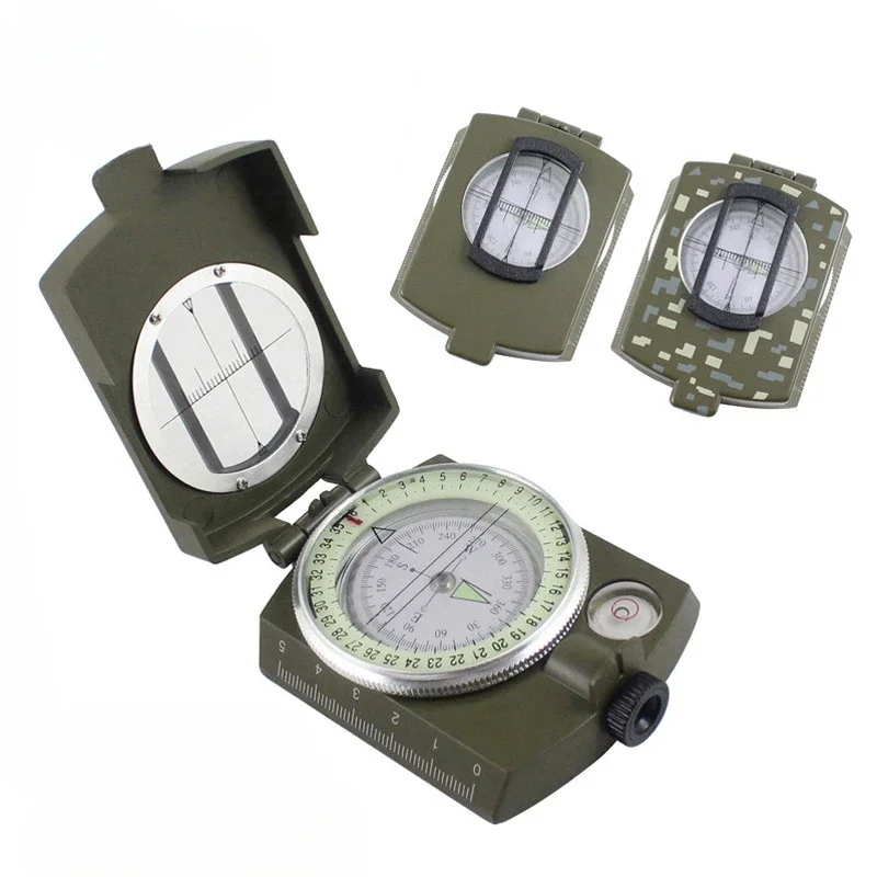 Waterproof High Precision Compass Outdoor Gadget Sports Hiking Mountaineering Professional Military Army Metal Sight