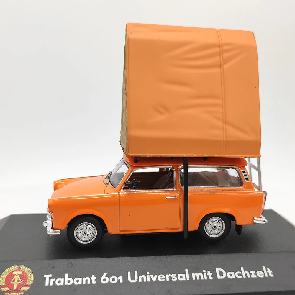 Atlas moulé sous pression, échelle 1/43, Trabant6o1 allemand de l'est, modèle de voiture universel en alliage, jouet à collectionner, cadeau, affichage Souvenir, ornement
