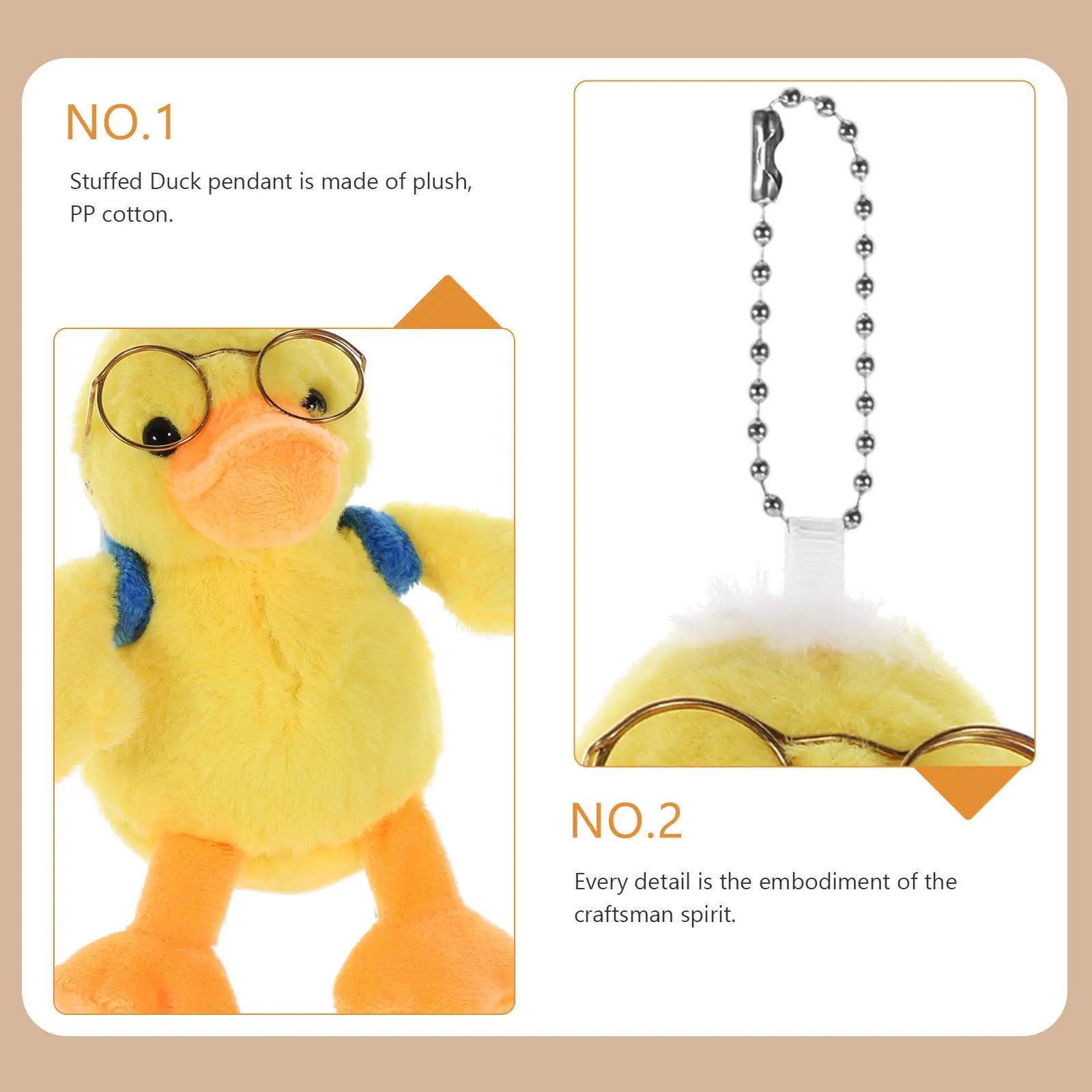 

Забавный маленький плюшевый брелок-утка, милый подвесной декор для сумки, автомобиля, ключей, украшение для ключницы, плюшевый брелок-подвеска