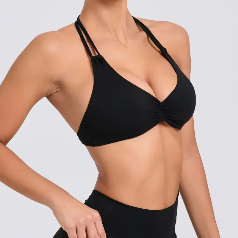 Sport Bra 2025 New Sports Women Yoga Set Clothers GYM Crop Top Home Fitness Workout Underwear Dancing Vest Running Bike Shirt