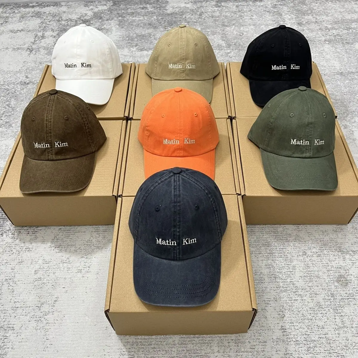 MATIN KIM Trendy Face‑Flattering Baseball Cap, Casual Adjustable Unisex Couple Peaked Hat Korean Niche Daily Sun Hat