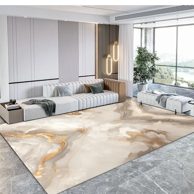 

Modern Abstract Living Room Carpets Splash-ink Marble Rug Light Luxury Bedroom Decoration Rugs Sofa Table Beside Non Slip Mats