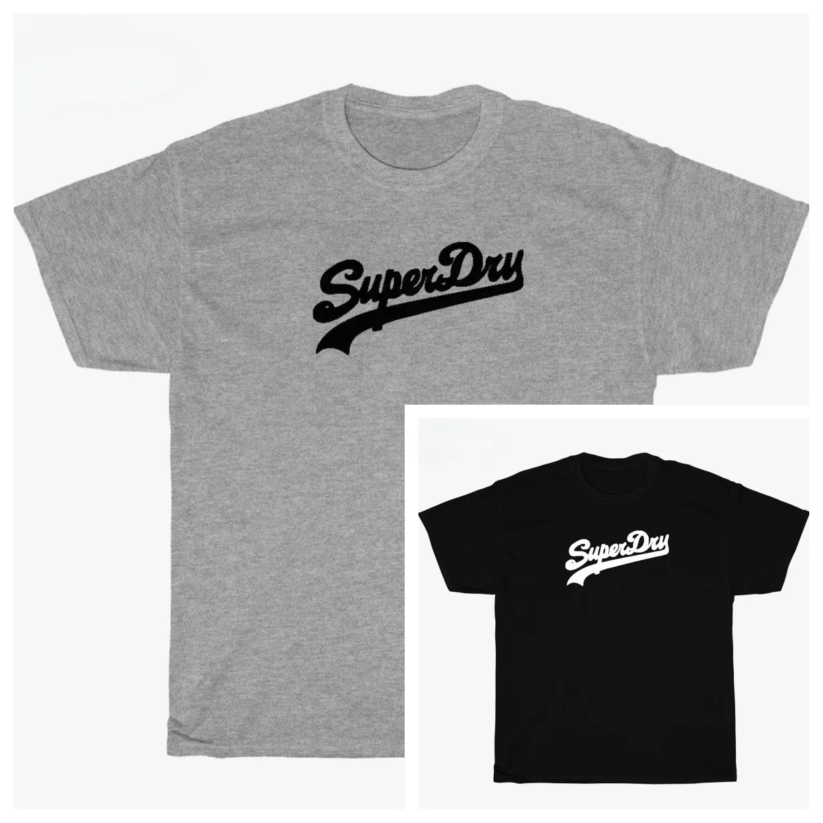

Summer New Hot-selling Super Dry Logo Black Sports Gray Men's T-shirt High-end Luxury Suitable for Men and Women Top Y2k