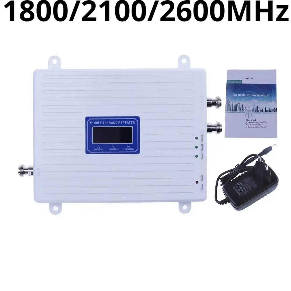 

Dual Output Mobile Phone Signal Enhancement Amplifier 1800/2100/2600MHz 4G 5G Receiver for Household & Enterprise Use