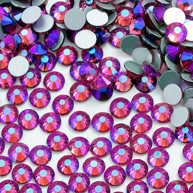 Purple Series Ss3-ss30 Non Hot Fix Rhinestones Flatback Strass Sewing & Fabric Garment Glittering Stones For Diy Decoration