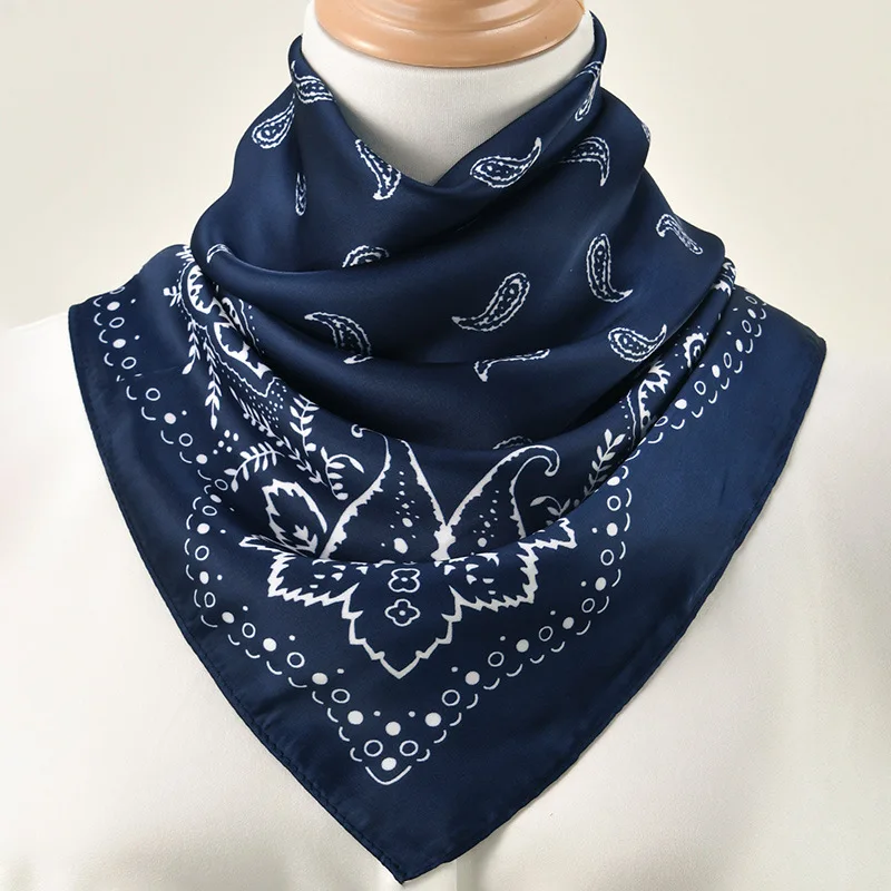 68*68cm Fashion Hip Hop Bandana Square Scarf Cowboy Cashew Black Paisley Headband Print For Women/Men/Boys/Girls