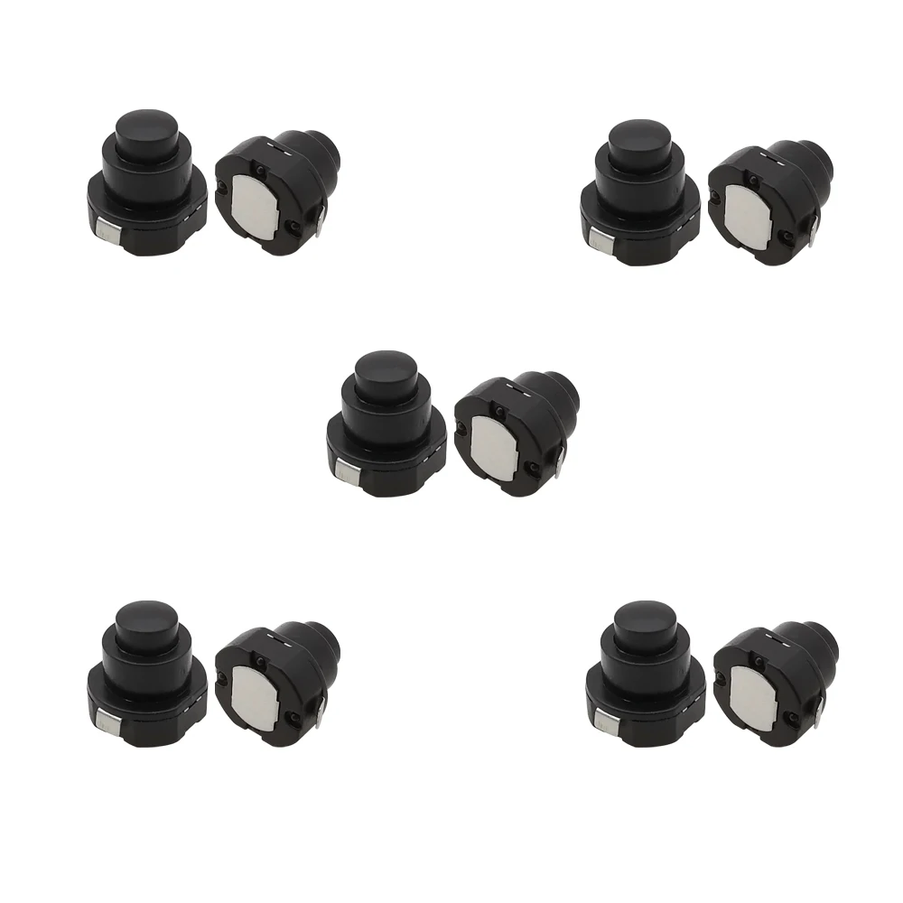 Mini Round Push Button Switch for Flashlight Torch Light Lamp Wall Outlet Mini On Off Switch DC 30V 1A