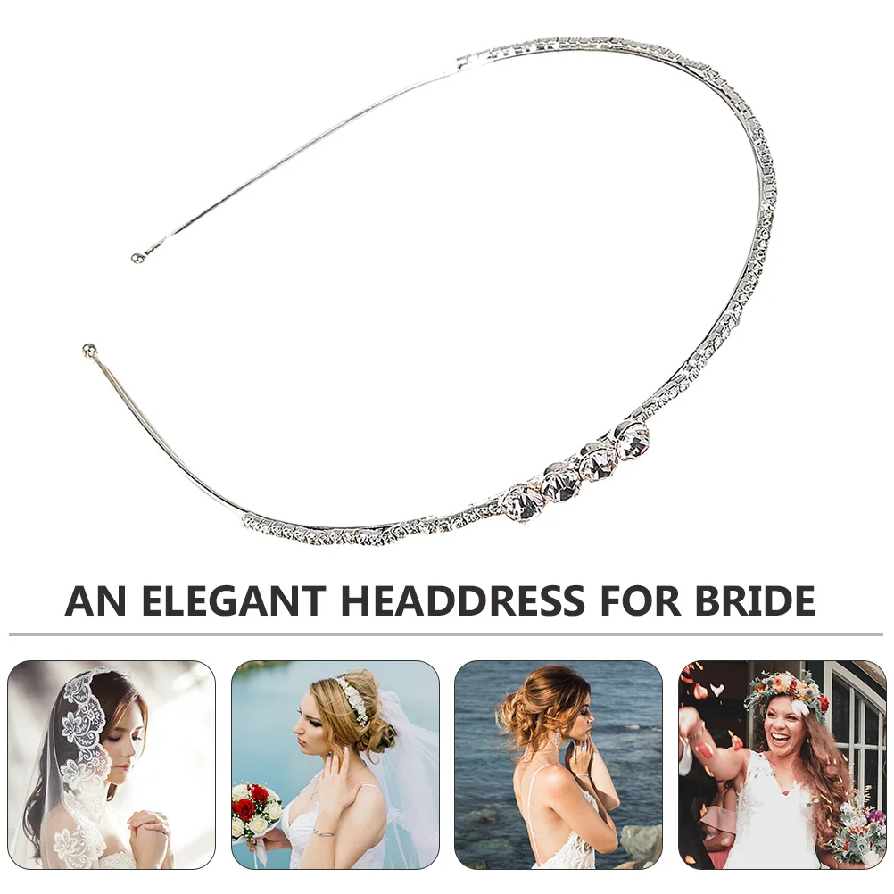 

Rhinestone Hairb Embellished Hair Hoop Delicate Rhinestone Women Headdress Everyday Photography Wedding Party Prom