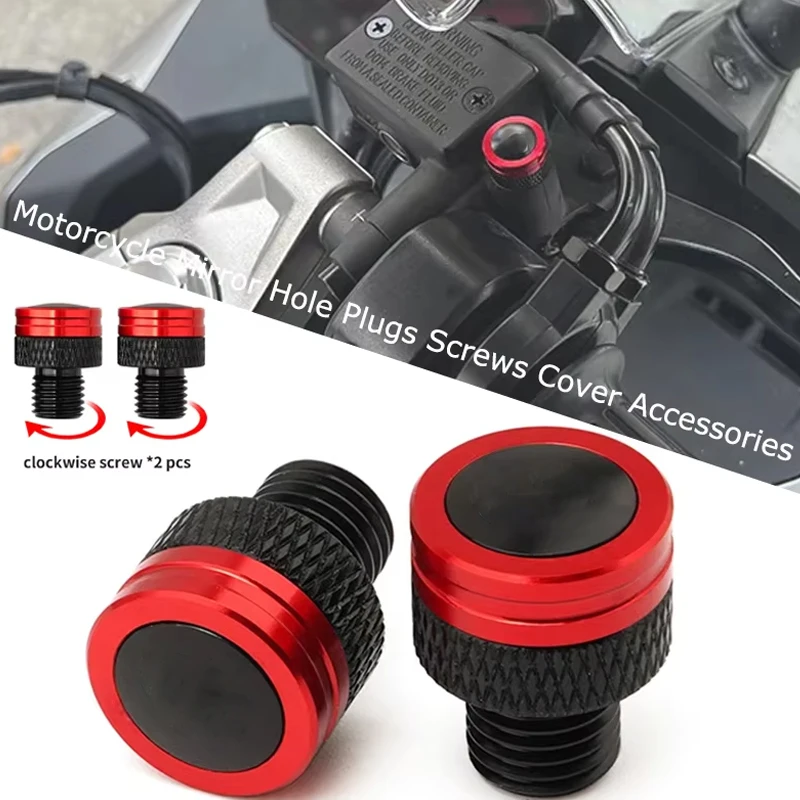 Mototcycle Accessories For Xciting 250 300 500 DOWNTOWN 125 300 350 AK550 | CNC M10*1.25 Mirror Hole Plugs Screws Cover