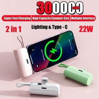 300000mAh Capsule Power Bank Large Capacity Super Fast Charging Powerbank Portable External Battery for iPhone Samsung Huawei